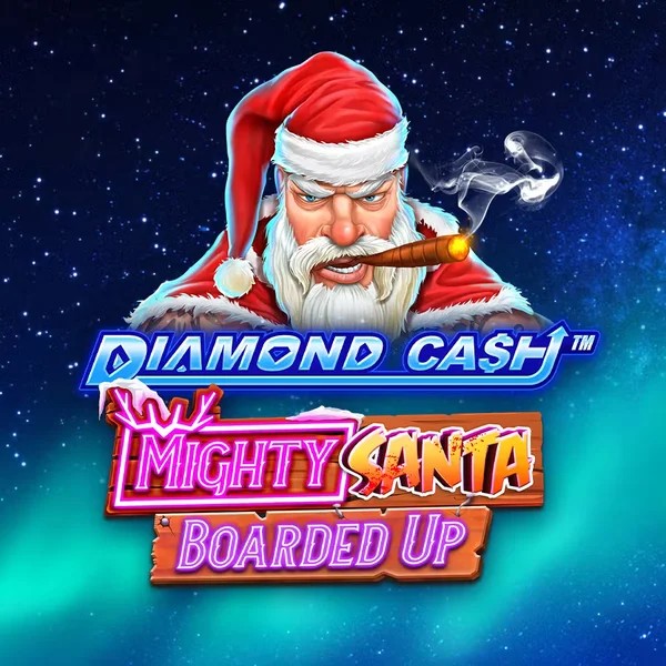 Diamond Cash Mighty Santa Boarded Up game by Greentube – logo hosted on Ultra casino